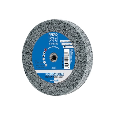 Pferd Unitized Wheel, 2SF, Fine, 3"x1/2"x1/4 48310